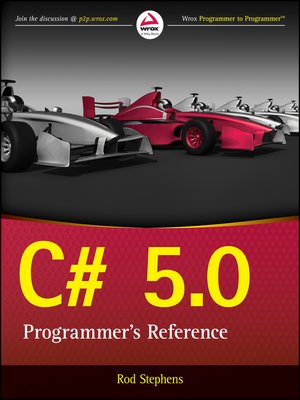 cover image of C# 5.0 Programmer's Reference
